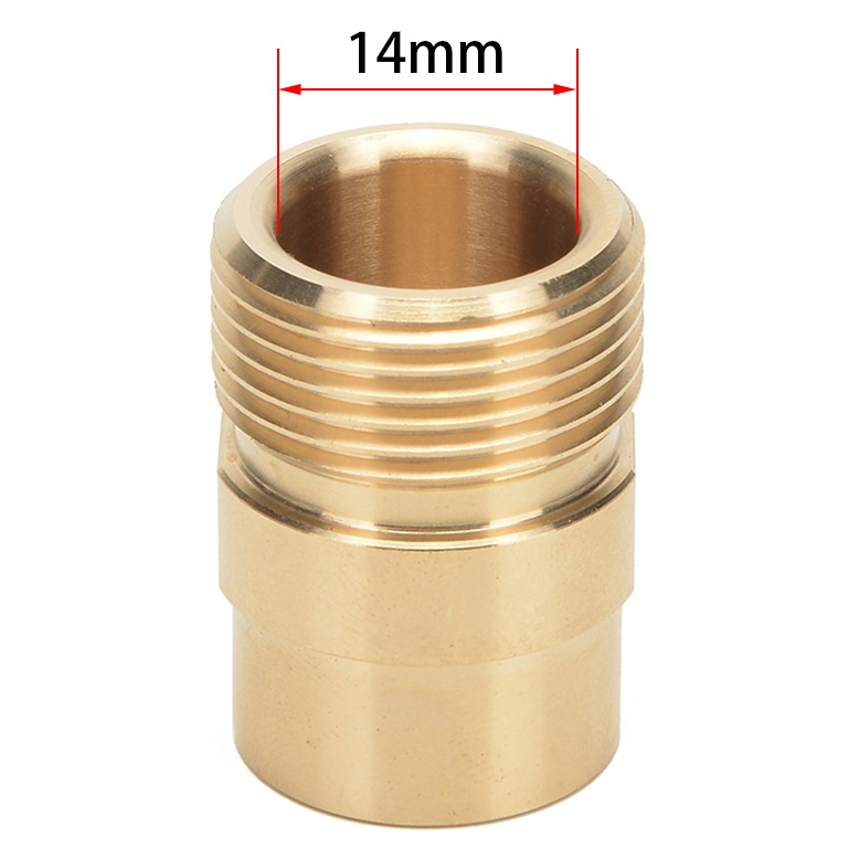 MJJC Pistolet de lavage à pression M22x1,5mm filetage mâle avec adaptateur d'orifice 14mm