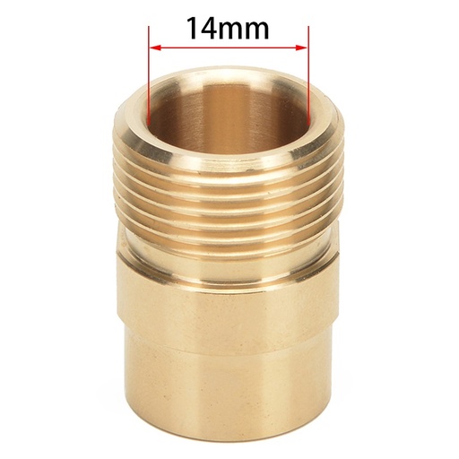 [PGCN-M22-14] MJJC Pistolet de lavage à pression M22x1,5mm filetage mâle avec adaptateur d'orifice 14mm